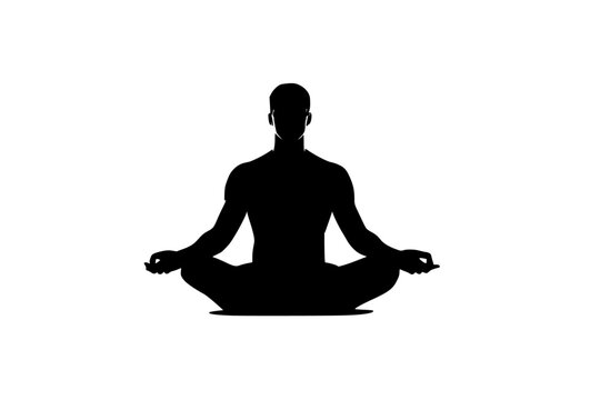 Meditating Silhouette